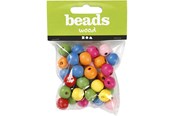 Kreative leker - Creativ Company Wooden Beads Mix 12mm 22gr - 571241
