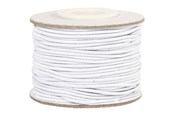 Hobbyartikler - Creativ Company Elastic Thickness 1mm White 25m - 41030