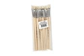 Hobbyartikler - Creativ Company Wooden brushes - Nr. 8 Short handle 12st. - 10608
