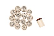 Arts & Crafts - Tilbehør - Creativ Company Deco Art Stamps Smiley Face 15pcs. - 28581