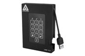 Hard drive - External - Apricorn Aegis Padlock Fortress - Ekstern Harddisk - 1TB - Svart - A25-3PL256-1000F