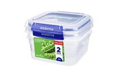 Kjøkkentilbehør - Sistema Square Klip It Plus 2-Pakk 1,15L - 881652