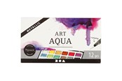 Hobbyartikler - Creativ Company Art Aqua Watercolor Paint Metallic 12 Colors - 34246