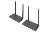Repeater, forsterkere, bridges og transceivere - DIGITUS DS-55321 Wireless HDMI KVM Extender Set 200 m - DS-55321
