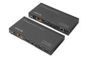 Repeater, forsterkere, bridges og transceivere - DIGITUS 4K HDBaseT HDMI KVM Extender Set - DS-55512