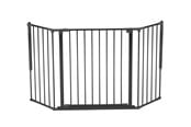 Babyutstyr - BabyDan Flex M sikkerhetsgrind, svart, 90-146 cm - 500978