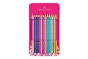 Skrive- & Tegneverktøy - Faber-Castell Sparkle colour pencil.12 pc in tin box - 201737