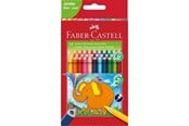 Skrive- & Tegneverktøy - Faber-Castell Jumbo Triangular colour pencils wallet of 24 - 116524