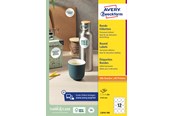 Papir, Fotopapir & Etiketter - Avery Runde produktetiketter , Permanent merking, Ø 60 mm, Alle skrivertyper - 3416