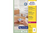 Papir, Fotopapir & Etiketter - Avery Etiketter med BlockOut™ , 100 % dekkende, 93,1 x 99,1 mm, Hvit - L7166B-100