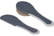 Babyutstyr - BabyDan Sett med kam og børste, Griffin Grey - 500243