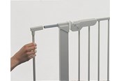 Babyutstyr - BabyDan Extend A Gate sikkerhetsgrindforlengelse, 2 forlengere, 14cm, sølv - 500168