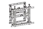 Veggmontering, AV-braketter & AV-møbler - Neomounts WL95-900BL16 - mounting kit - for LCD display - Max 70 kg - recommended for 75" - WL95-900BL16