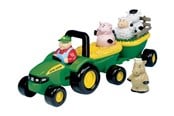 Leketøysbil - Tomy John Deere - Animal Sounds Hayride - 0036881349082