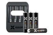 Batteri - APO International OXOPO XS series USB battery charger - with battery - 4 x AAA - Li-Ion - OXO-XS-AAA-Set