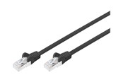 Nettverkskabel - DIGITUS patch cable - 5 m - black - Svart - 5m - DB-160144-050-S