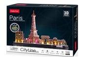 Puslespill - Cubic Fun 3d Puzzle City Line Paris with LED Lighting 115pcs. 3D Puslespill - 306-L525H