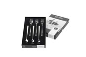 Servering & Servise - Gense Cake fork Fuga 15.5 cm 6 pcs Matt/White steel - 20669