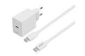 Mobil - Adaptere og ladere - Deltaco USBC-AC146 Power Adapter - USB-C - 20 Watt - USBC-AC146
