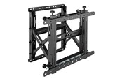 Veggmontering, AV-braketter & AV-møbler - Vision - mounting kit - for LCD display - black - Max 70 kg - recommended for 45"-86" - VFM-VW6X4/2