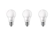 LED-lyspære - Philips LED-lyspære Standard 4.9W/827 (40W) Frosted 3-pack E27 - 929003540253