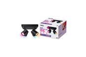 Smarthus - WiZ Imageo 4x Justerbar Smart Spot med Firkantet Plate, Dimbar LED, Justerbar Hvit og Farge - 929003211401