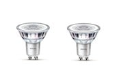 LED-lyspære - Philips LED-lyspære Classic 3.5W/840 (35W) 36° 2-pack GU10 - 929001218092