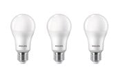 LED-lyspære - Philips LED-lyspære 13W/827 (100W) Frosted 3-pack E27 - 929002306873
