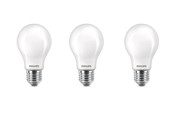 LED-lyspære - Philips LED-lyspære 7W/827 (60W) Frosted 3-pak E27 - 929001243033