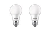 LED-lyspære - Philips LED-lyspære Standard 8W/827 (60W) Frosted 2-pack E27 - 929002306282