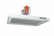 Avtrekksvifter - THERMEX Airslim, 600 mm, Central ventilation, White - 530.23.1001.2