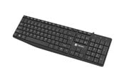 Tastatur - Natec Nautilus - keyboard - QWERTY - US - black - Tastatur - Engelsk (USA) - Svart - NKL-1950