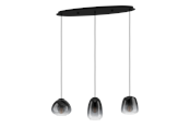 Lamper - EGLO AGUILARES long table pendant oak/smoke - 900195