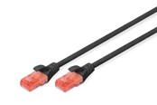 Nettverkskabel - DIGITUS CAT 6 U-UTP - 5m - Svart - 5m - DK-1617-050/BL