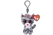 Dukker, Bamser & Utstyr - Ty Beanie Boo Clips - Kiki Grey Striped Cat 7cm - 2005116