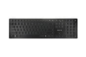 Tastatur - Cherry KW 9100 SLIM - Tastatur - Nordisk - Sølv - JK-9100PN-2