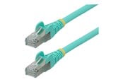 Nettverkskabel - StarTech.com 1m CAT6a Ethernet Cable - 1 m - aqua - Blå - 1m - NLAQ-1M-CAT6A-PATCH
