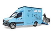Leketøysbil - Bruder Mercedes-Benz Sprinter Dyretransport med hest lekesett - 02674