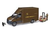 Leketøysbil - Bruder MB Sprinter UPS with driver and accessories - BR2678