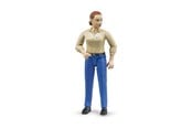 Leketøysbil - Bruder Woman light skin blue jeans - BR60408