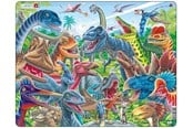 Puslespill - Larsen Puzzles Cheerful Dinosaurs - LA-CZ4
