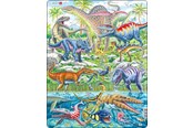 Puslespill - Larsen Puzzles Dinosaurs that fly run and dive - LA-FH49