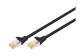 Nettverkskabel - DIGITUS patch cable - 50 cm - black - Svart - 0.5m - DK-1644-A-005-BL-10