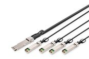 Nettverkskabel - DIGITUS 40GBase direct attach cable - 3 m - Svart - 3m - DN-81323