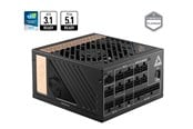 Strømforsyning (PSU) - MSI MEG Ai1300P PCIE5 Strømforsyning (PSU) - 1300 Watt - 120 mm - ATX 3.1 - 80 Plus Platinum sertifisert - MEG Ai1300P PCIE5
