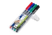 Skrive- & Tegneverktøy - Staedtler Universal pen Lumocolor perm B 4pcs - 314 WP4