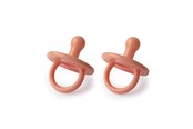 Babyutstyr - Filibabba Silicone pacifier 2-pack - Coral - FI-01667