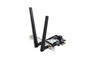 Nettverksadapter - ASUS PCE-AXE5400 WiFi 6E PCI-E Adapter with 2 external antennas. Supporting 6GHz band 160MHz Bluetooth 5.2 WPA3 network security OFDMA and MU-MIMO - 90IG07I0-ME0B10