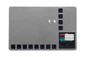 Konferanse & Presentasjon - Nobo Quartet combo board - 610 x 390 mm - black silver - 1903812