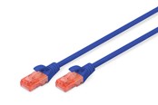 Nettverkskabel - DIGITUS CAT 6 U-UTP Patch Cord - 3m - Blå - 3m - DK-1612-030/B